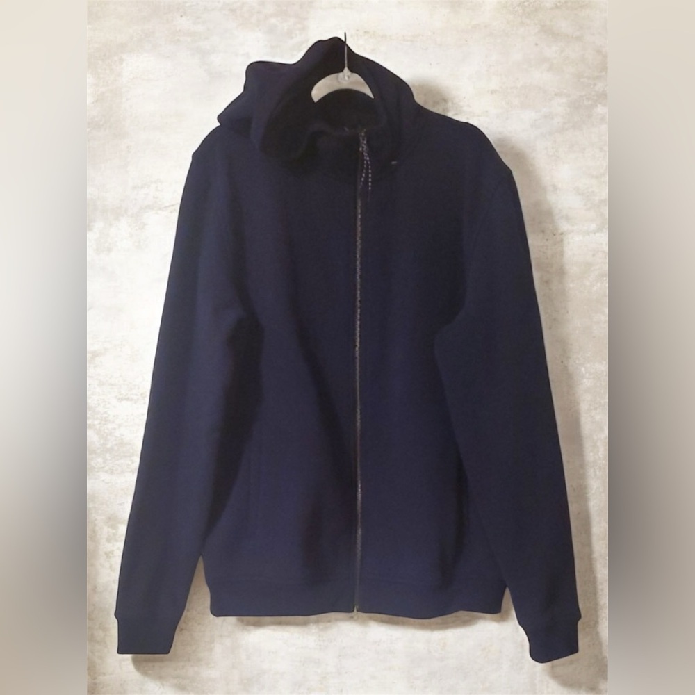Kirkland Signature Jacket Men's Size Large  Navy Blue Hoodie Sweat Jacket